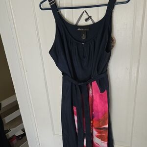 Lane BRYANT Women's Navy and Pink Dress 033